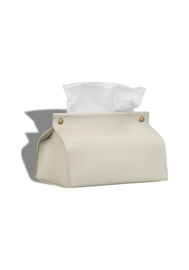 Bej-deri Mendil Oturma Odası Mendil Çantası Araca Monte Kağıt Havlu Kapağı Tuvalet Kağıdı Tutucusu