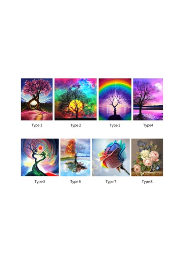 Yunboo 30x40cm 5d Akrilik Elmas Tablo, Pembe Aşk Ağacı Deseni, Ev Dekorasyonu, Dıy Seti Fırça, Tabak, Yapıştırıcı Dahil