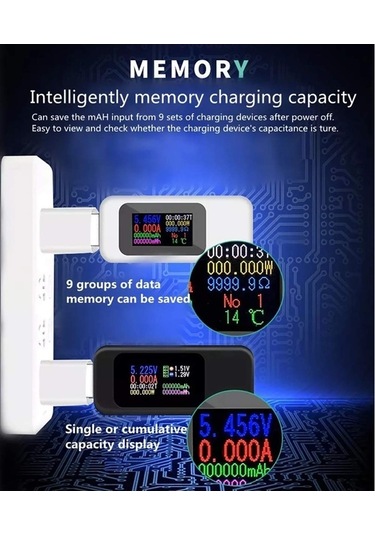 Maoyaya Kws-mx18l 10 İn1 Dijital Lcd Test Cihazı, Gerilim Akım 1 Adet 1 Adet