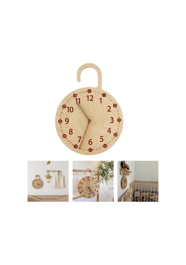 Pazly Suntek Saati Pille Ofis Modern Duvar Dijital Çalışan B2 Ahşap-b2 Ahşap Fp Çok Renkli