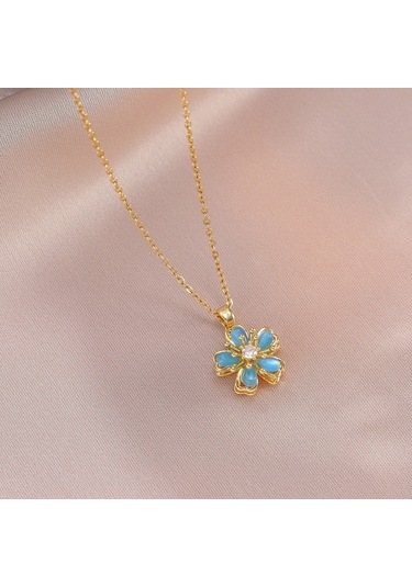 Bayan Kolye: Moda Estetiği Titanyum Çelik Kolye No.174 Çok REnkli