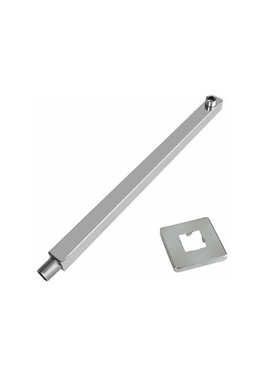 Stainless Steel Duş Genişletme Kolu, 16 İnç, Duvar Takımı, Korozyona Dayanıklı, Kolay Kurulum, Modern Banyo Gümüş Gümüş