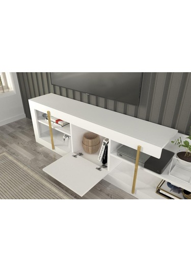 Dekorister Cascade Tv Ünitesi Beyaz