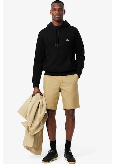 Lacoste Men's Regular Fit Cotton Bermuda Shorts Erkek Cepli Bermuda Şort Bej