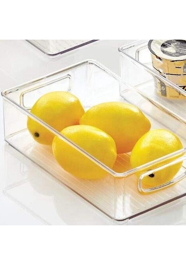 2025 Yeni Model Plastik Mutfak Saklama Dolabı, Buzdolabı Gıda Saklama Düzenleyici Sepet Saplı-organi -