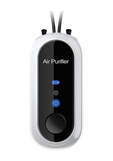 Taşınabilir Mini Hava Temizleyici - 8000-12000w/ 3 Anyon, 700mah Pil, Hızlı Temizleme, Boyun Askılı Beyaz Beyaz Beyaz
