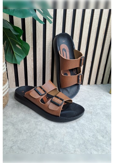 Günlük Erkek Terlik Çift Ayarlanabilir Tokalı 066 001