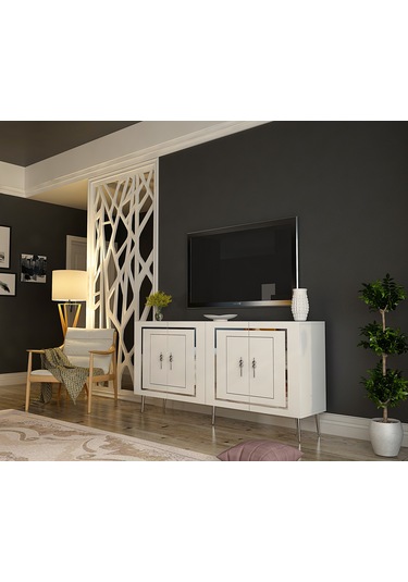 Pıeroct Kb150 Konsol Beyaz-gümüş