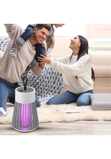 Symbee Usb Şarjlı Elektrikli Sinek Öldürücü Lambası - 360 Tüm Yönlü Tasarım, 20-50 M² Kullanıma Uygun, Düşük Enerji Tüketimi, Yatak Odası Ofis İçin