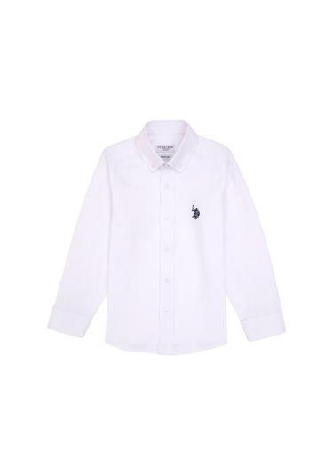 U.s. Polo Assn. Erkek Çocuk Beyaz Gömlek Basic 50316801-vr013 Beyaz