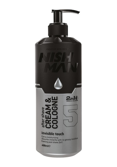 Nishman İnvisible Touch 5 Tıraş Sonrası Cilt Bakım Krem & Kolonya 400 ML