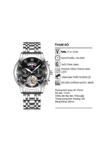 Skycity Kuvars Kol Saati - İthal Hareket, Derin Su Geçirmezlik, Dayanıklı Cam, Parlak Işıklandırma Ve Paslanmaz Çelik Kayış Altın