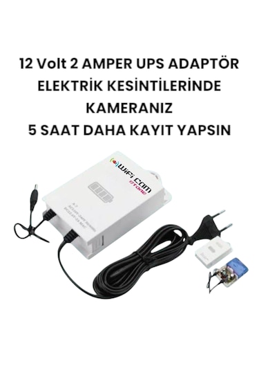 12 Volt Ups Adaptör Şarjlı Voltaj Korumalı Güç Kaynağı