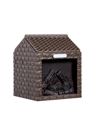 Techbloom 1 Adet Mini Ev Şekilli Nemlendirici Ve Masa Lambası Cream Color Usb İle Çalışan Taşınabilir Hava Nemlendirici Yatak Odası Oturma Odası Ofis Dekorasyonu Için Ahşap