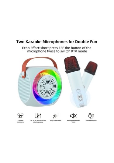 Artfulabode Mikrofonlu Karaoke Kablosuz Jzr-gy Hoparlör, Günü Ev/dış Doğum Partisi 2 Da