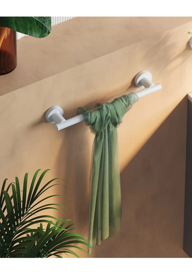 Tecno White Havluluk, Uzun, 33 Cm - Mat Beyaz Mat Beyaz