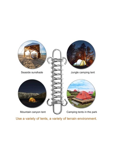 Çadır Yay Tokası, Yaylar Ağır Hizmet Tipi, Rüzgar Geçirmez Çok Renkli