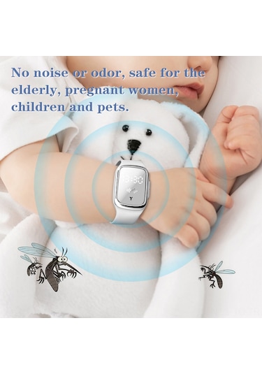 Skycity Pembe Fiziksel Uyku Destekli Sıcaklık Ve Saat Gösteren 3 Seviye Uygulama Dış Mekan Sinsi Kovucu Bileklik