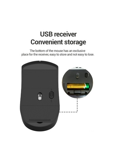 Novahub Lenovo M211 Kablosuz Fare - 1200dpi, Siyah, Ergonomik Tasarım, Kolay Kullanım, Windows Uyumlu M211