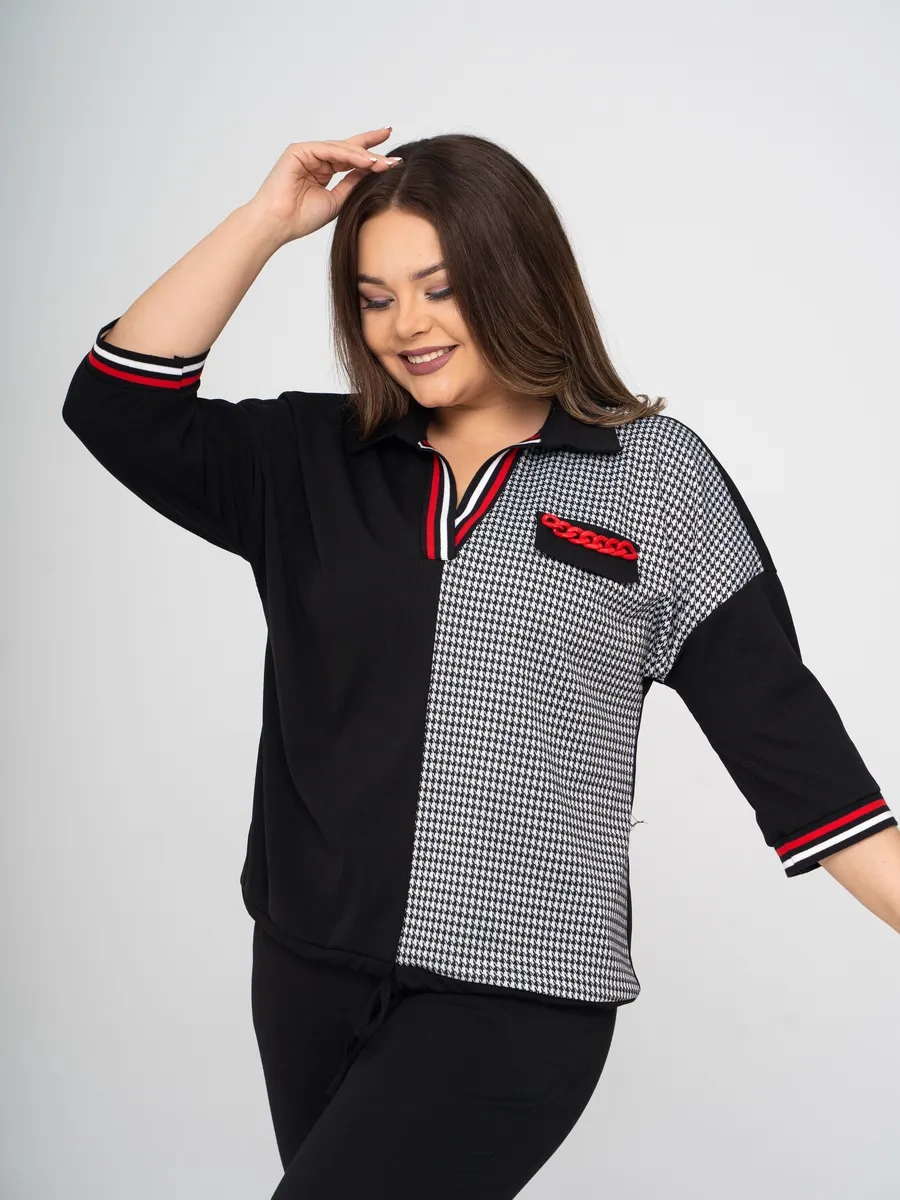 Hanıfa Ribanalı Bluz 261410351 Siyah