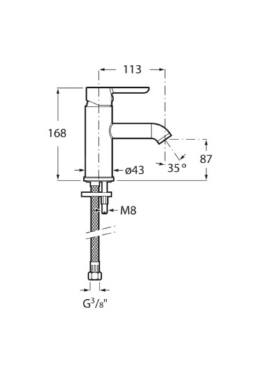 Roca Lavabo Batarya, Carelia, Pvd Everlux, Rose Gold, A5a328argk Bakır