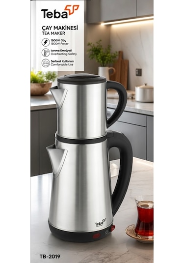 Teba TB-2019 1.8 L Çelik Çay Makinesi