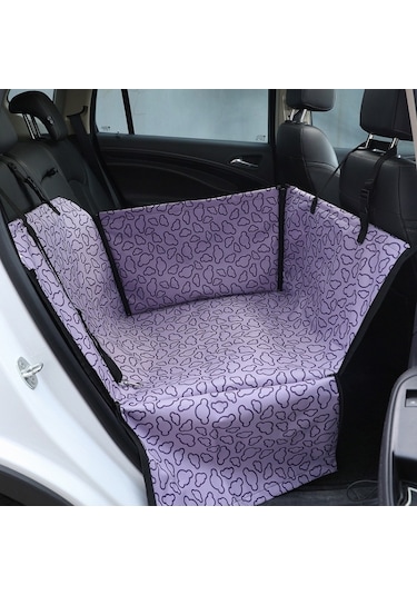 Sones Araba Tekli Koltuk Suya Dayanıklı Evcil Hayvan Koltuğu Koruyucu Ped, Renk: Mor Bulut