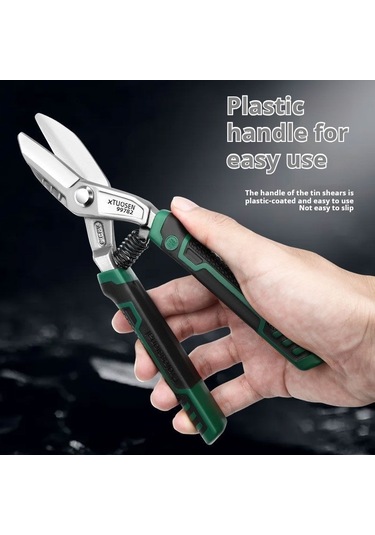 Maiyame Alman Tipi 10 İnçli Yüksek Sertlikli Yüksek Karbon Çelikten Yapılmış Zıplayıcılı Tahta Kesici - Kaymazsız Plastik Saplı Endüstriyel Güçlü Makas