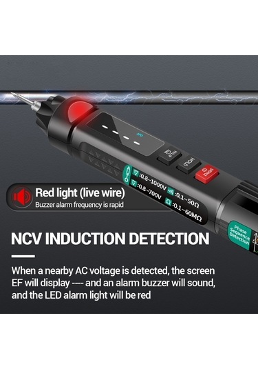 Butu Aneng Çok İşlevli Akıllı Ölçüm Yüksek Hassasiyetli Multimetre, Model: A3008 Aksesuarlarla Birlikte