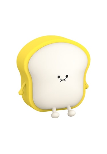 Metabagua Pat Gece Lambası Şarj Edilebilir Eklenti Uyku Tostu Parlayan Çocuk Yaratıcı Başucu Gece Lambası Pamw66 Mor - Sarı