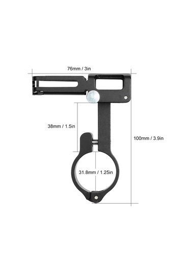 Reedark Evrensel Bisiklet Ve Motosiklet Telefon Tutucu - Titreme Önleyici Silikon Kelepçeli Alüminyum Alaşım