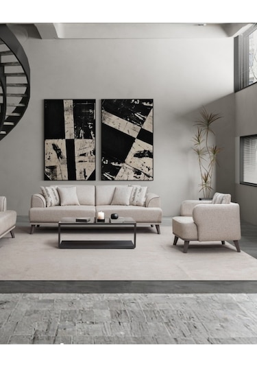 Aden 3+1 Koltuk Takımı & Oturma Grubu Gri