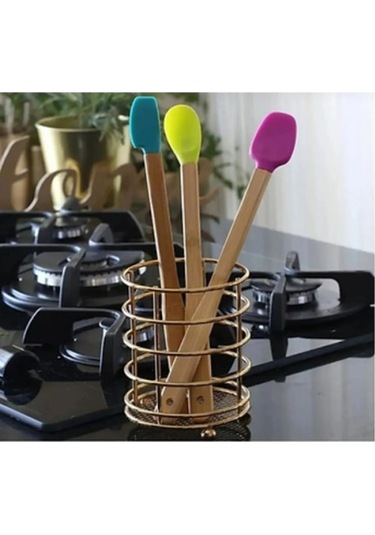 Kapamarka Silikon Uçlu Isıya Dayanıklı Bambu Spatula 3'lü Set Diğer