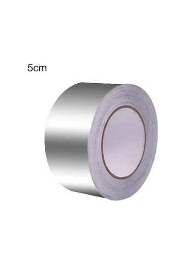 1 Rulo Isıya Dayanıklı Daha Kalın Alüminyum Folyo Yapışkan Bant Ev İçin Pratik Su Geçirmez Koli Bandı 5cm