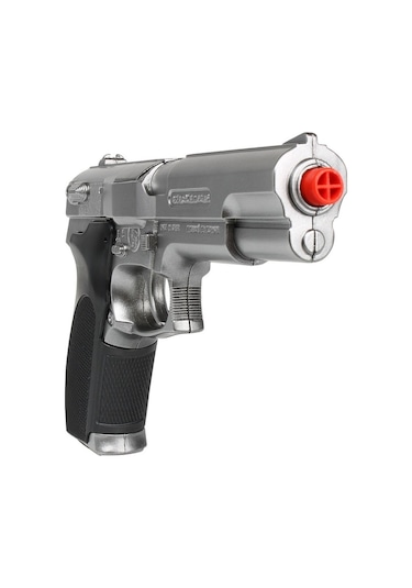 Vıp Kalite Metal Kapsül Tabancası 8li Kapsül Tabancası Gümüş Oyuncak Tabanca Metal Tabanca