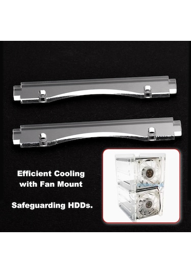 Vkemall Akrilik Disk Tutucu 10 Katlı - Özelleştirilebilir 4-10 Raf Seçeneği, Hızlı Kurulum, Soğutma Ve Sabitlik Artırıcı Dıy Tahta