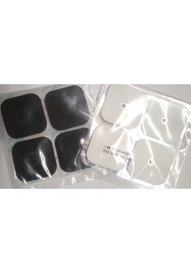 2 Pakette 8 Adet Çıtçıtlı Elektrot Pedi 5 x 5 Cm