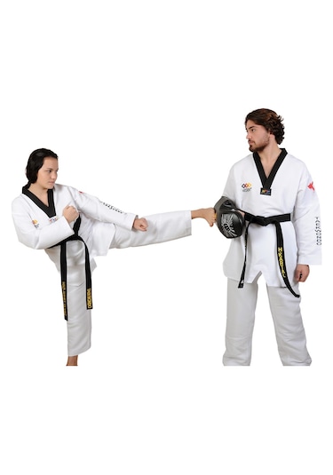 Haşado Shield Kalkan Taekwondo Kickboks Darbe Yastığı Beyaz - Siyah