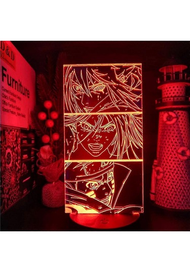 Xyc Japon Anime Figürü Itachi Uchiha Kakashi Jiraiya Lambaları 3d Optik İllüzyon Gece Lambası Led Noel Doğum Günü Yatak Odası D Lgl Hediyesi Çok Renkli