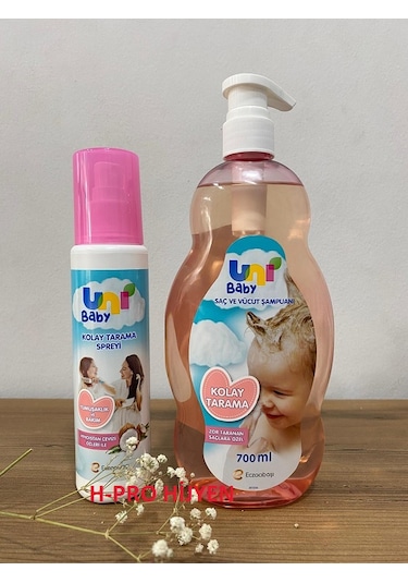 Uni Baby Kolay Tarama Seti, Şampuan Ve Saç Spreyi Diğer