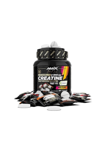 Amix Black Line Creatine Creapure 2500mg 60 Chewable Tabs Zero Su
