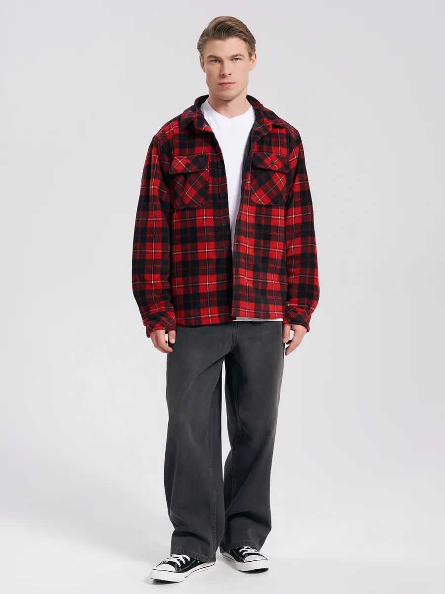 Tvoe Kırmızı Kareli Gömlek Ceket 318015491 Kırmızı