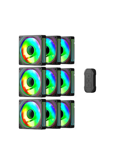 Gamepower Glacia 120 Infinity Argb 9 Lu Fan Seti + Hub Kit