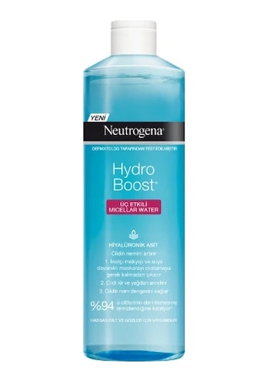 Neutrogena Hydro Boost Üç Etkili Makyaj Temizleme Suyu 400 ML
