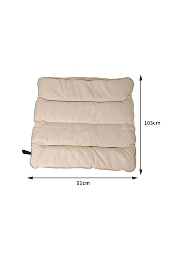 Homyl Katlanır Plaj Sandalyesi Minderi Sırt Desteği Haki-103cmx91cm Haki 103cmx91cm