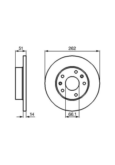 Land Rover Freelander 2.0Td4 2001-2006 Bosch Ön Disk 2 Adet N11.1933