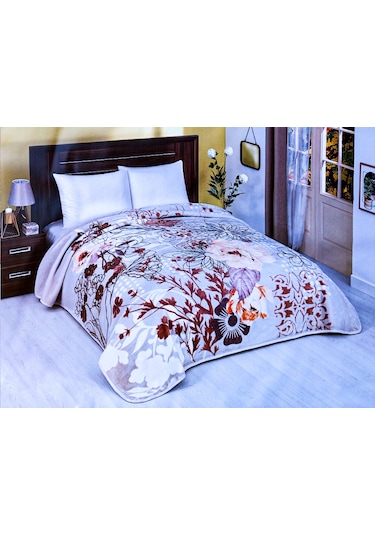 Mink Battaniye Lacasa 1092 Bej Çift Kişilik