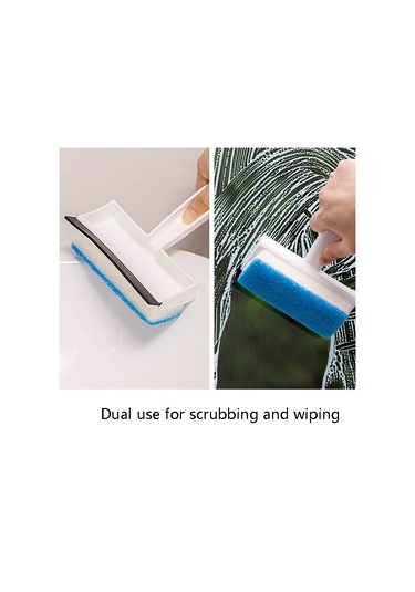 Sones 2'si 1 Arada Pencere Cam Temizleme Fırçası Toz Toplayıcı Pencere Fırçası Temizleme Sileceği Beyaz