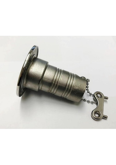 Pis Su Dolum Kapağı 38 MM Krom Tekne Karavan Waste Atık Su Ağzı