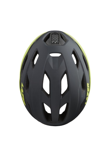 Lazer Strada Kineticore Yol Kask Mat Koyu Gri Flash Sarı L 58/61cm Siyah